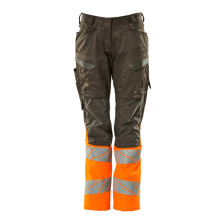 Mascot Hose DIAMOND Damen Knietaschen Stretch dunkelanthrazit/hi-vis orange Größe 82C44