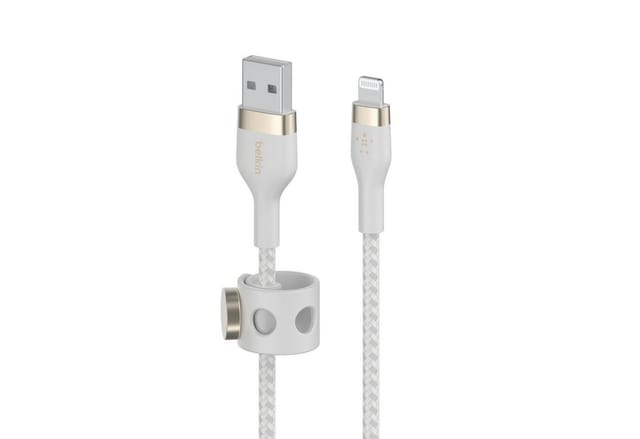 Belkin Flex Lightning/USB-A 3m mfi zert., weiß CAA010bt3MWH Kabel und Adapter -Computer-