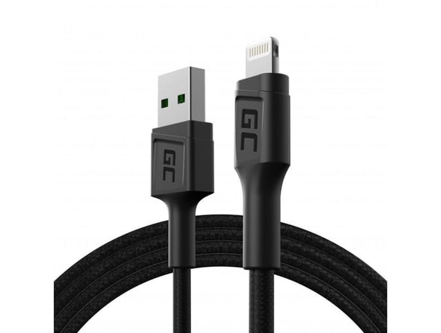Green Cell - PowerStream – Kabel usb-a – Lightning-Kabel 120 cm, schnelles Apple-Laden 2,4 a