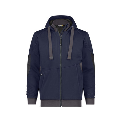 Pulse Sweatshirt-Jacke, nachtblau/anthrazit, Größe M