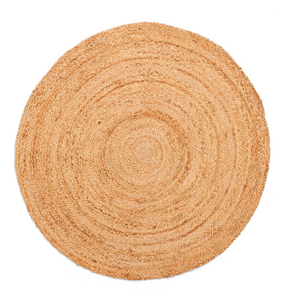 Myflair Möbel & Accessoires Teppich Lola, handgeflochten, rund, Höhe: 10 mm, Juteteppich, Wendeteppich, 100% Naturfaser, auch in rund & als Läufer Bild 2
