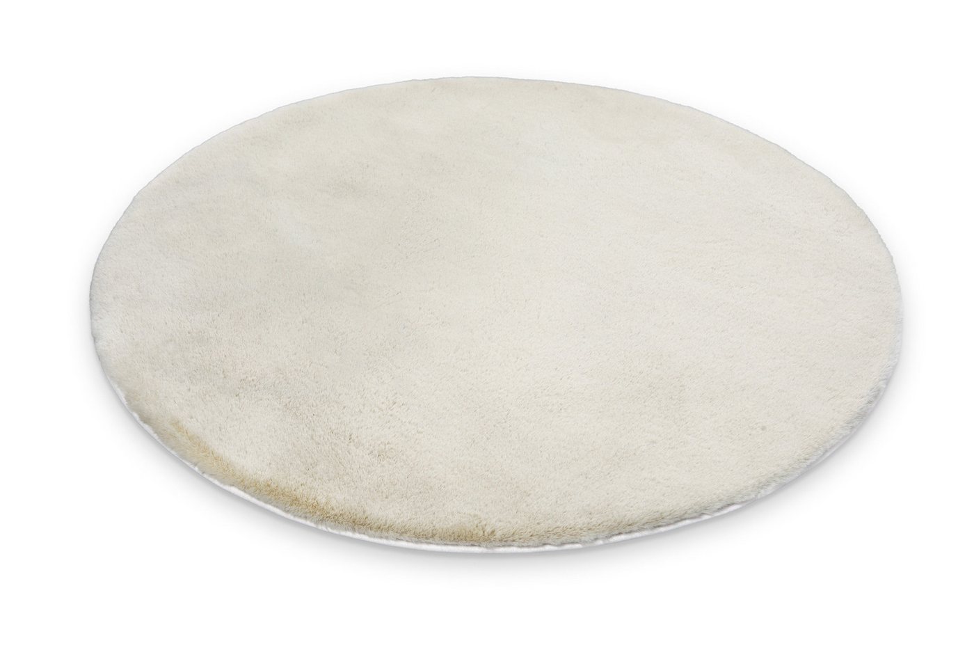 Wecon home Basics Badematte Emil, Höhe 25 mm, Polyester, rund, waschbar, rutschfest, strapazierfähig, pflegeleicht und super weich