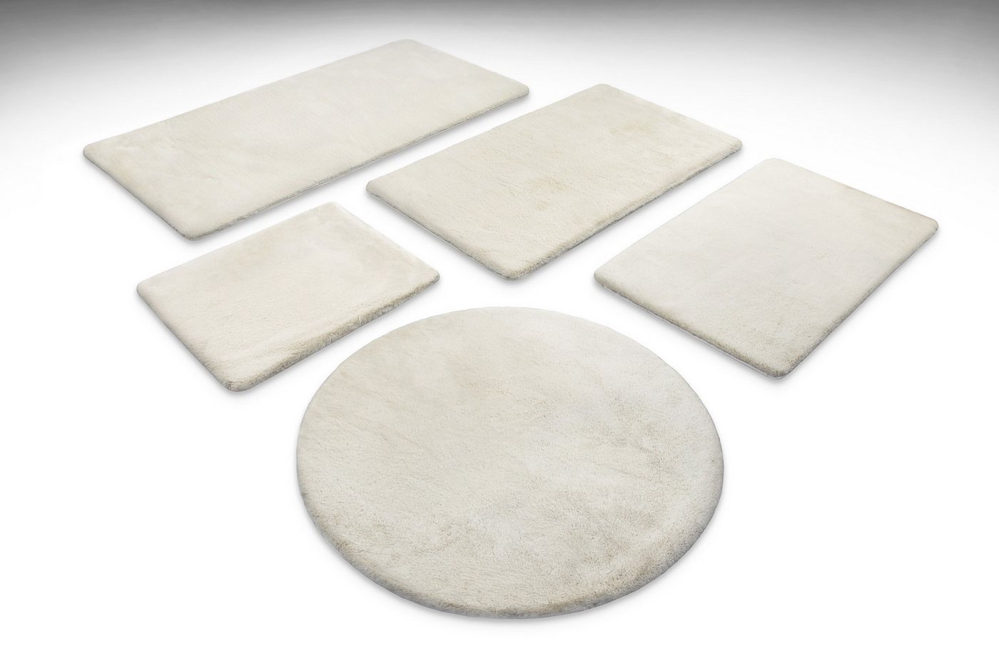 Wecon home Basics Badematte Emil, Höhe 25 mm, Polyester, rund, waschbar, rutschfest, strapazierfähig, pflegeleicht und super weich Bild 4