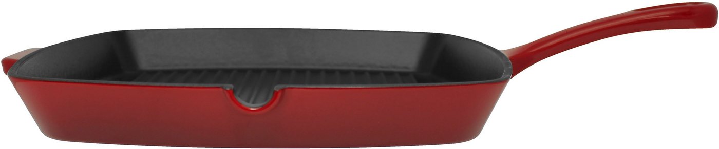 Elo Grillpfanne Gusseisen Pfanne Ø 28 cm, Gusseisen (1-tlg), Außen emailliert