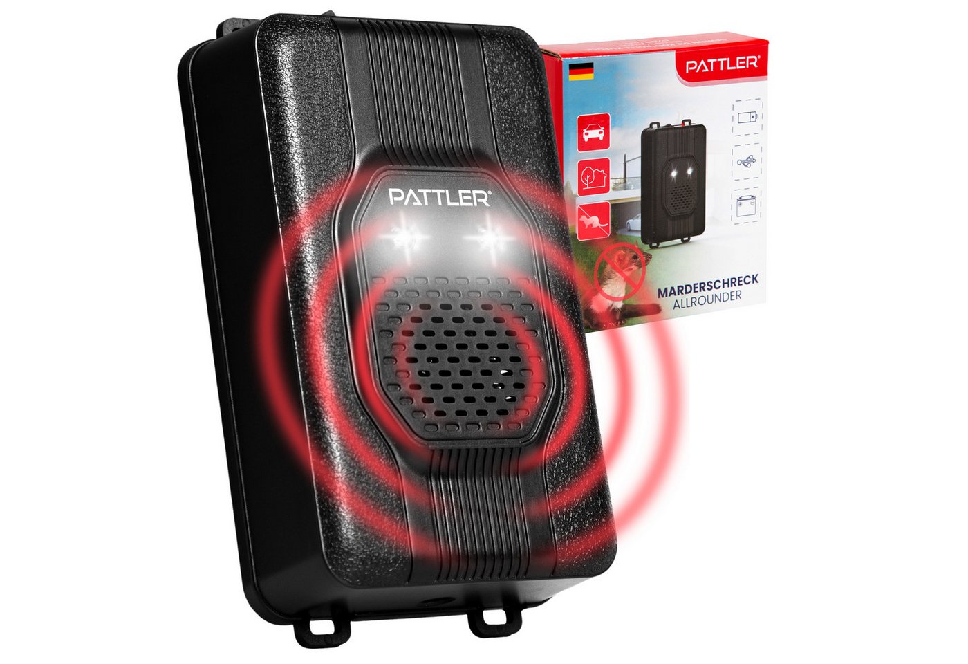 Pattler Ultraschall-Tierabwehr Marderschreck fürs Auto mit Blitzlicht, 1 Gerät Bild 5