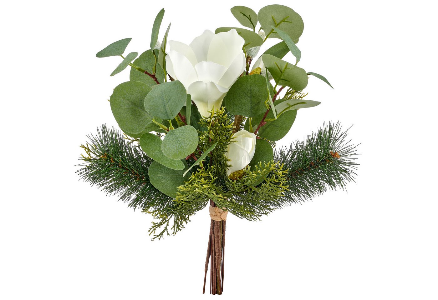 Winterliche Kunstpflanze Mix-Strauß mit Magnolie, OTTO home, Höhe 40 cm, mit naturgetreuen Blüten Bild 2