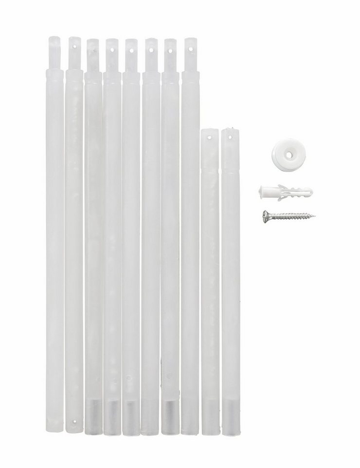 OTTO home Raffrollo Tanaro, Schlaufen, transparent, mit Schlaufen, halbtransparent, Voile, Polyester, einseitig mit Schlingen-Motiv