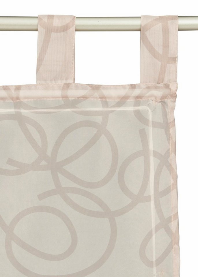 OTTO home Raffrollo Tanaro, Schlaufen, transparent, mit Schlaufen, halbtransparent, Voile, Polyester, einseitig mit Schlingen-Motiv Bild 5