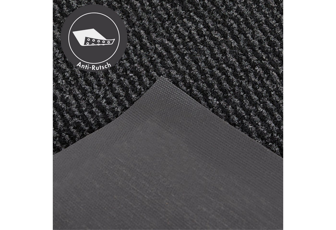 Andiamo Fußmatte Easy, rechteckig, Höhe: 5 mm, Schmutzfangmatte, rutschhemmend, Innen- und überdachten Außenbereich Bild 5
