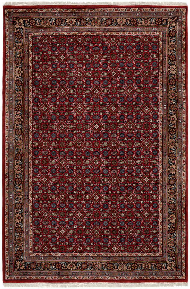 THEKO Orientteppich Benares Herati, handgeknüpft, rechteckig, Höhe: 12 mm, reine Wolle, mit Fransen, Wohnzimmer Bild 3