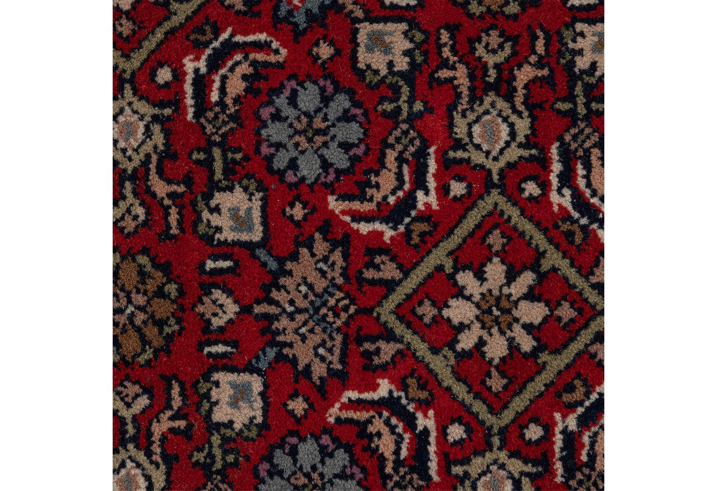 THEKO Orientteppich Benares Herati, handgeknüpft, rechteckig, Höhe: 12 mm, reine Wolle, mit Fransen, Wohnzimmer Bild 5