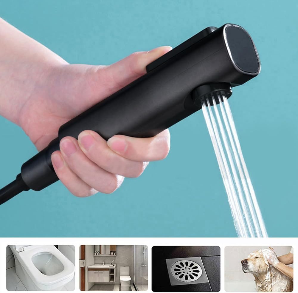 XERSEK Duschsystem Verstellbare Duschstange Duscharmatur Komplettset Duschset 86-120cm, 3 Strahlart(en), mit Armatur 30x19cm Eckiger Regendusche Kopfbrause, Brausegarnitur mit Wannenhahn, Mini-Handbrause und Metallhalter Bild 4