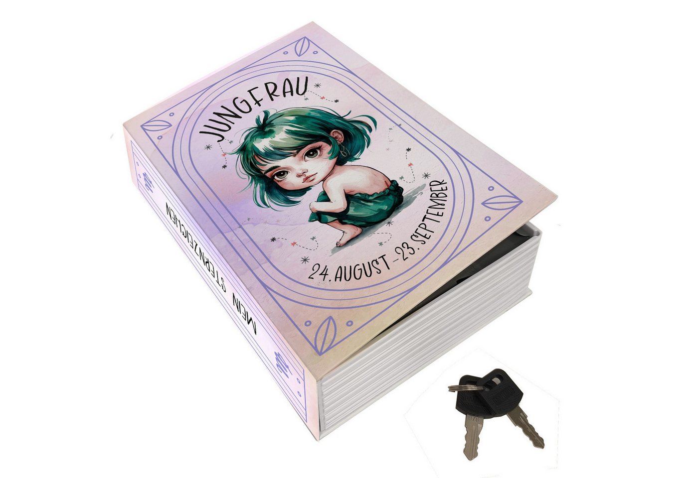 speecheese Buchtresor Mein Sternzeichen Booksafe L - Jungfrau