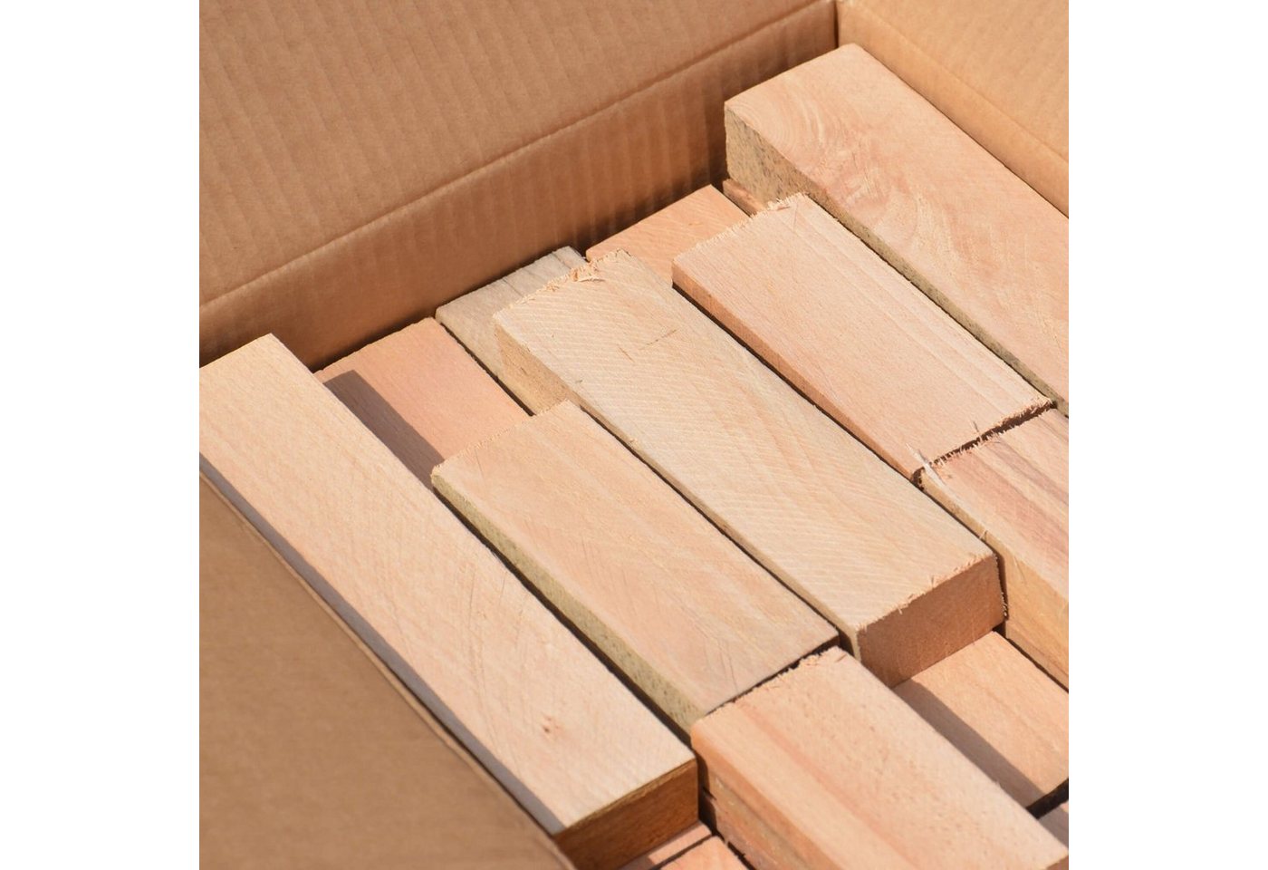 Krok Wood Kaminholz Brennholz 100% Buche für Kaminofen, Lagerfeuer (Schnittholz), 27 kg, 100% natürlich Bild 2