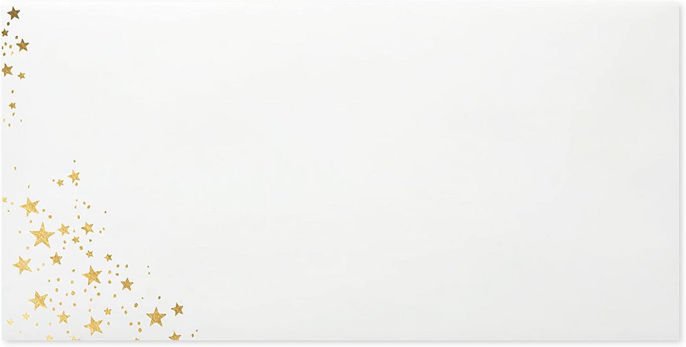 Briefumschläge24Plus Briefumschlag Din Lang Weihnachtshüllen Goldprägung Bild 2