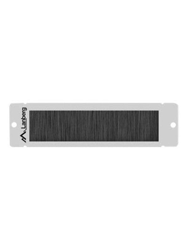 Lanberg AK-1104-S Bürstenpanel für 10"-Schränke, Montage in Kabelverschraubungen, grau