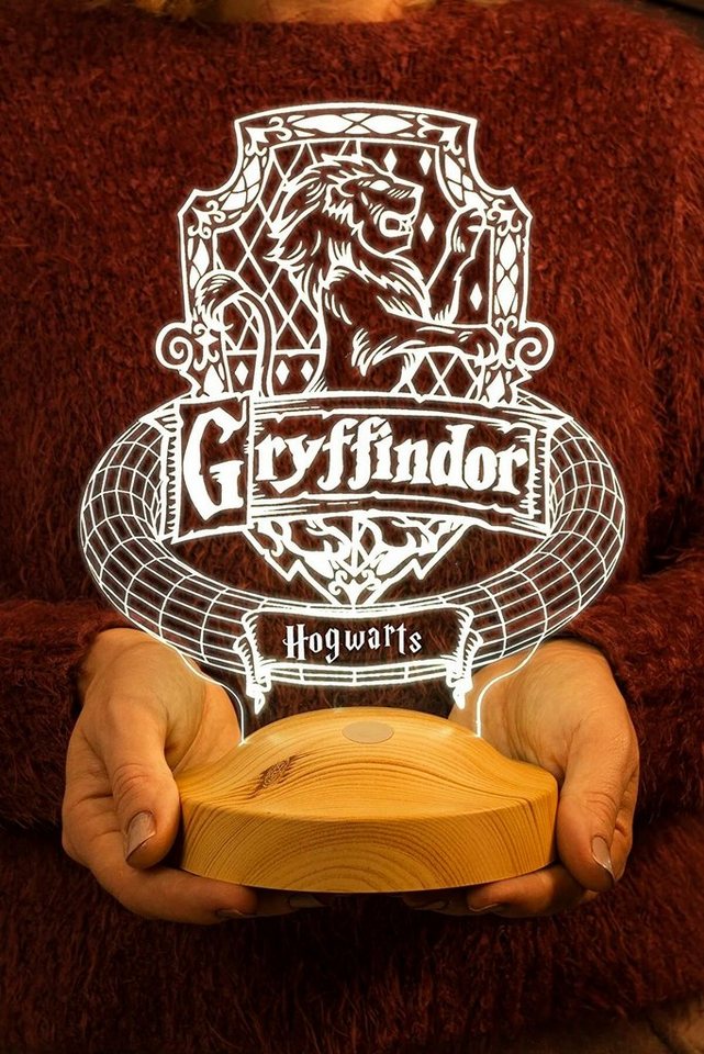 Geschenkelampe LED Nachttischlampe Gryffindor Hogwarts Harry Potter Nachtlicht Geschenke für Kinder, Leuchte 7 Farben fest integriert, Geburtstagsgeschenk für Freunde, Mädchen, Junge, HP Fans Bild 4