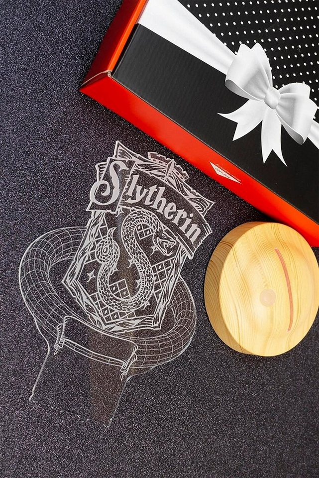 Geschenkelampe LED Nachttischlampe Slytherin Hogwarts Harry Potter 3D Nachtlicht Geschenke Potterheads, Leuchte 7 Farben fest integriert, Geburtstagsgeschenk für Freunde, Mädchen, Jungen, HP Fans Bild 5