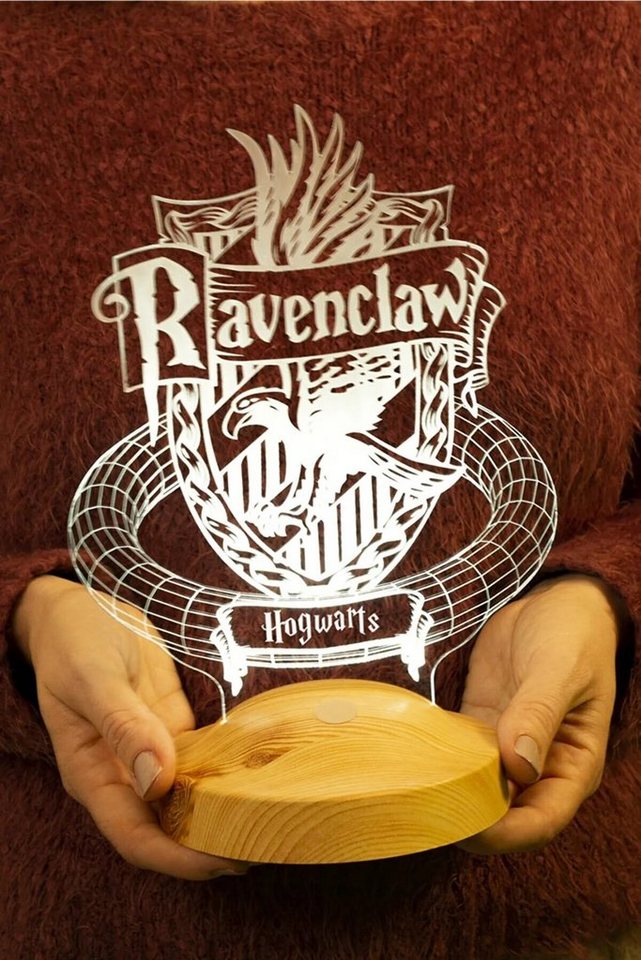 Geschenkelampe LED Nachttischlampe Ravenclaw Hogwarts Harry Potter Nachttischlicht Geschenke Lampe, Leuchte 7 Farben fest integriert, Geburtstagsgeschenk für Freunde, Mädchen, Jungen, HP Fans Bild 2