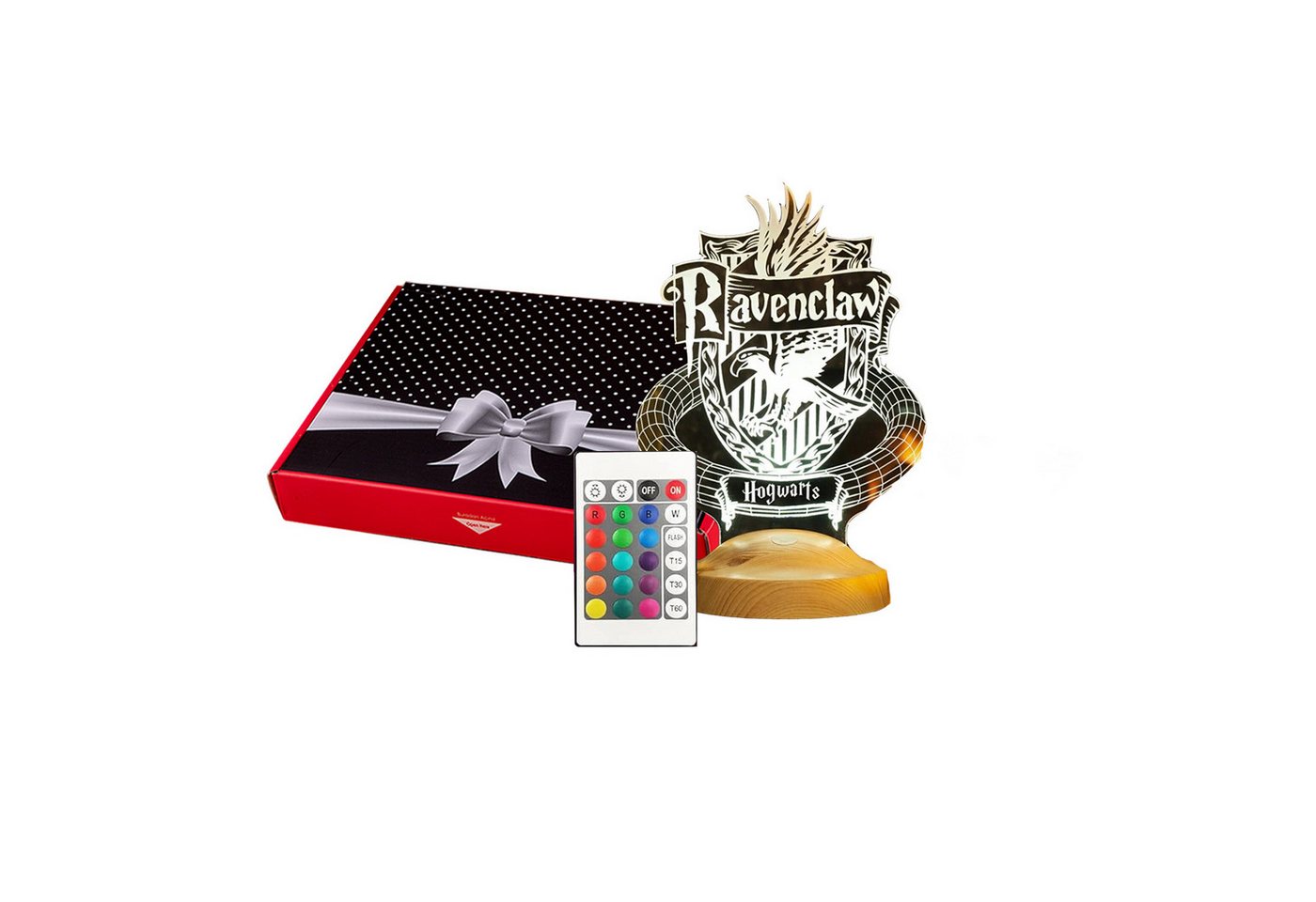 Geschenkelampe LED Nachttischlampe Ravenclaw Hogwarts Harry Potter Nachttischlicht Geschenke Lampe, Leuchte 7 Farben fest integriert, Geburtstagsgeschenk für Freunde, Mädchen, Jungen, HP Fans Bild 3