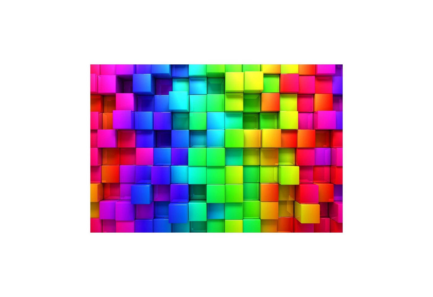 Bilderdepot24 Teppich Vinyl Wohnzimmer Schlafzimmer Flur Küche 3D Abstrakt, rechteckig - bunt glatt, nass wischbar (Küche, Tierhaare) - Saugroboter & Bodenheizung geeignet Bild 5