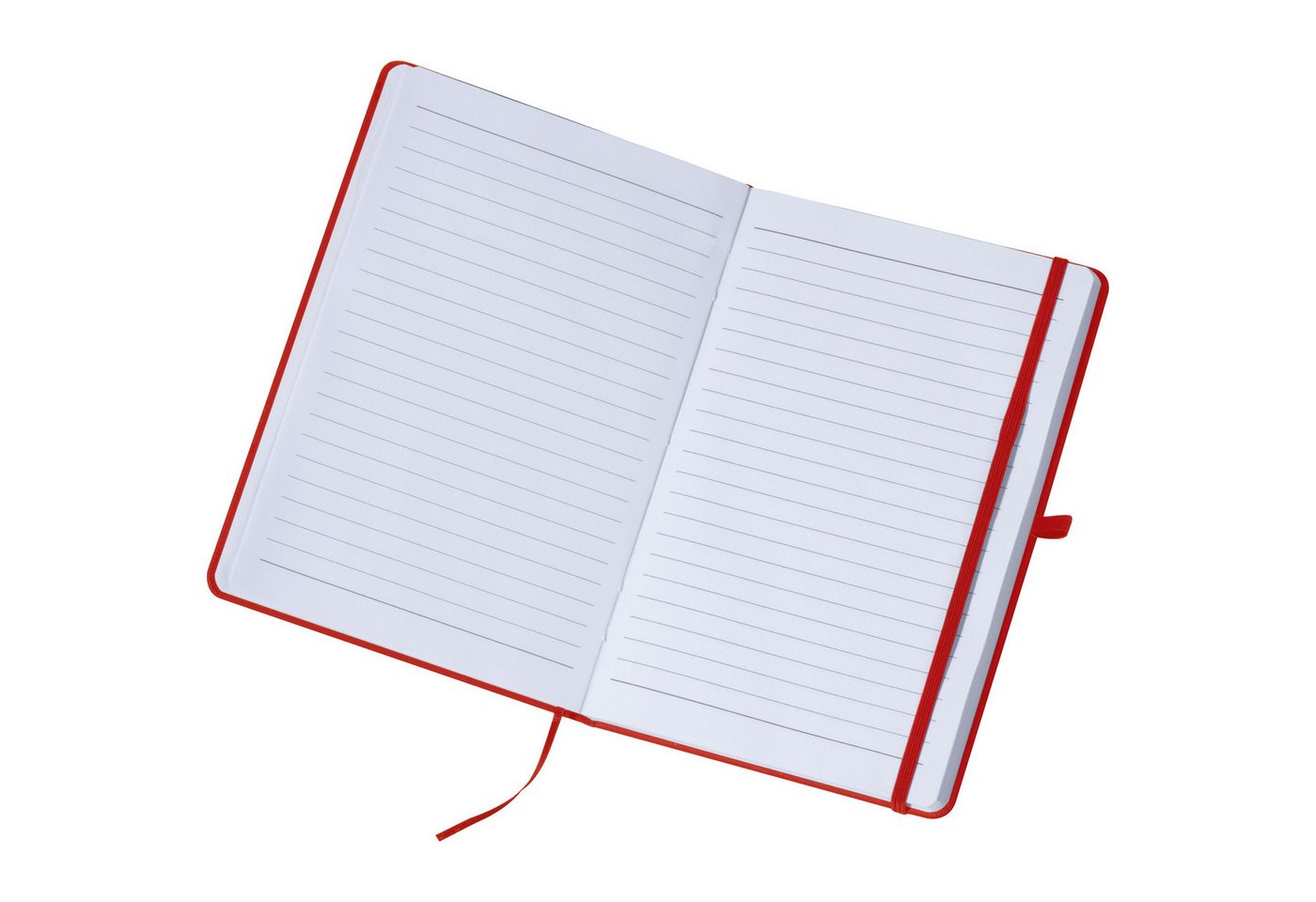 Macma Notizbuch Notizbuch / DIN A5 / 160 Seiten / liniert / PU Hardcover / Farbe: rot
