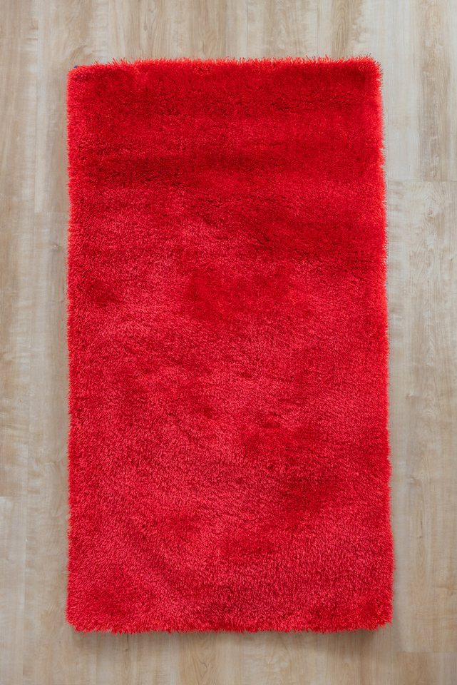 Böing Carpet Hochflor-Teppich BC Shaggy rot 80x150cm, rechteckig Bild 2