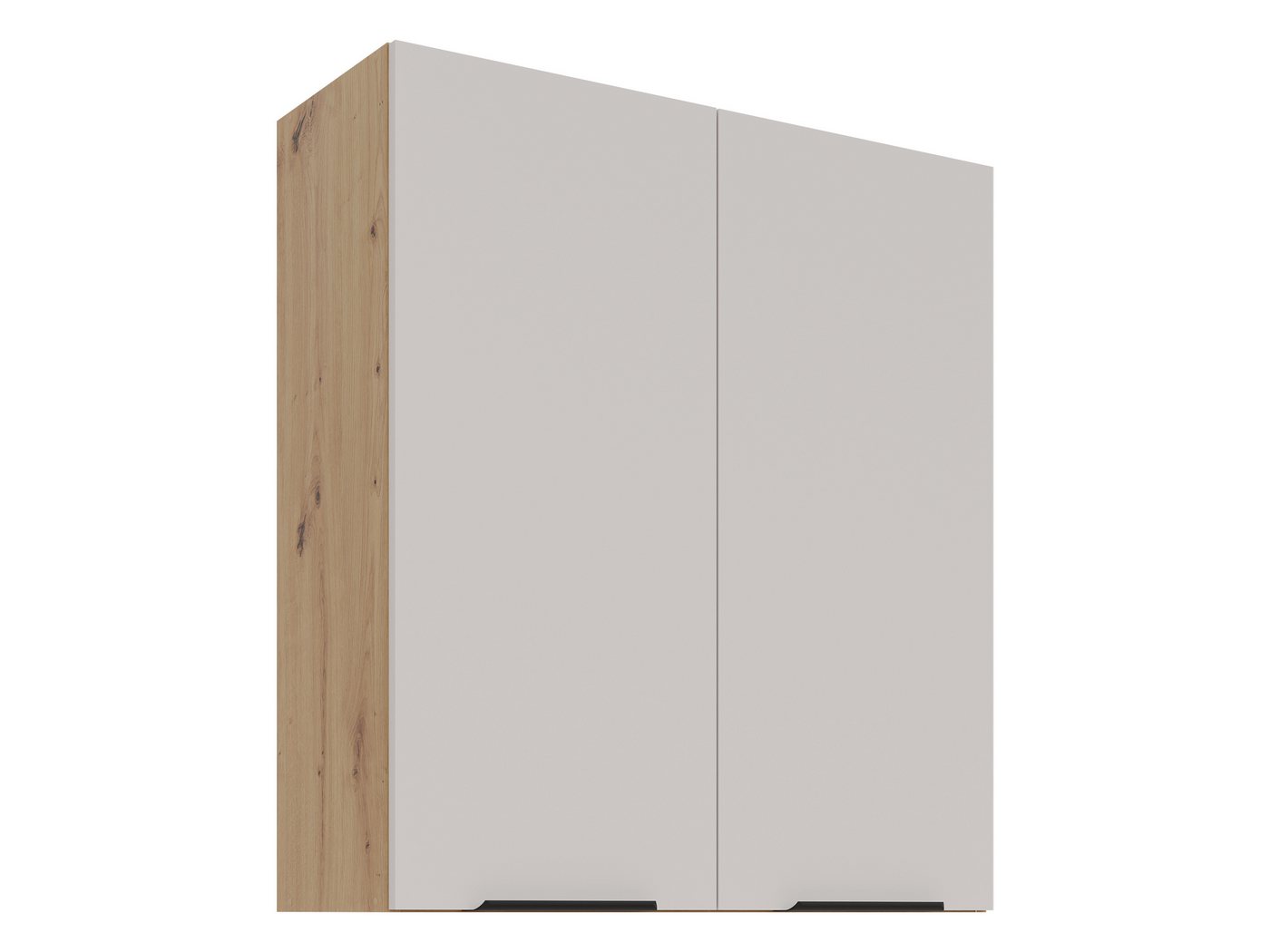 MIRJAN24 Hängeschrank Solea 80 G-90 2F (mit zwei Drehtüren) Metallgriff in der Farbe Schwarz Bild 4