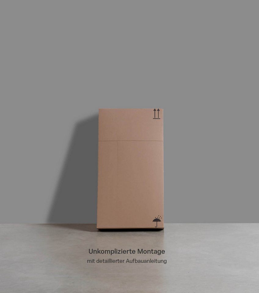 mokebo Aktenregal Der Verstauer, mit 2 offenen Fächern, Made in Germany, Holzregal, Bücherregal oder Würfelregal in Weiß Bild 4