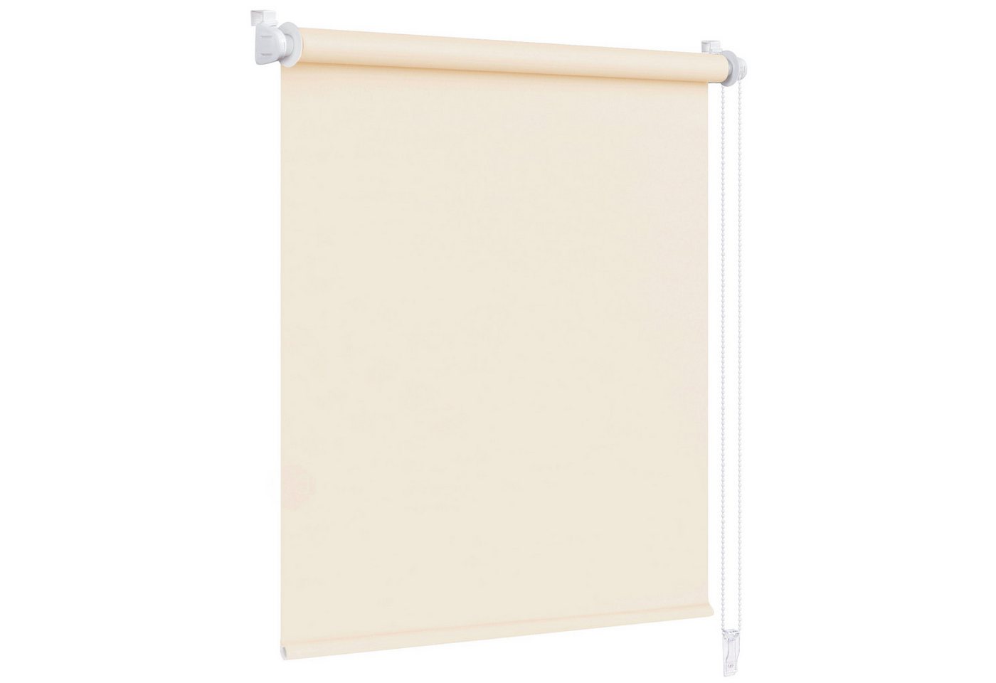 Verdunklungsrollo Klemmfix Verdunkelungsrollo 55x150 cm creme [Stoffbreite: 52cm], Victoria M., blickdicht, ohne Bohren, freihängend, Klemmfix, mit Kindersicherung, für Fenster und Türen, Sonnenschutz Sichtschutz Bild 4