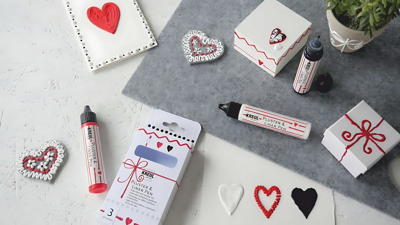 Kreul Malstift KREUL Pluster & Liner Pen 3er Set Bild 2