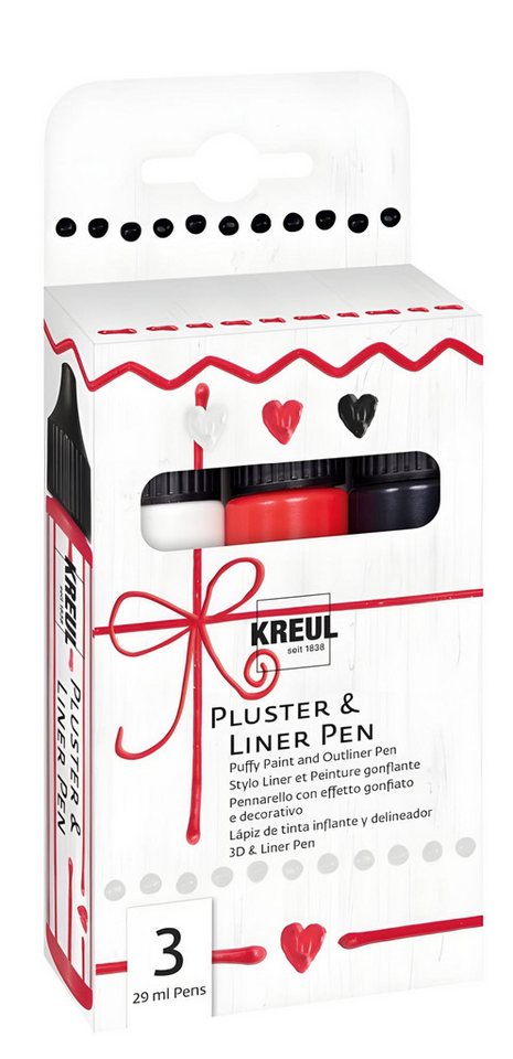 Kreul Malstift KREUL Pluster & Liner Pen 3er Set Bild 3