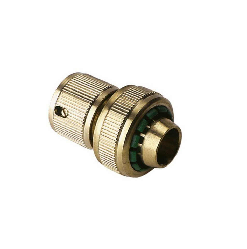 XCLOU Anschlussstück Schlauchanschlussstück 13mm (1/2) 3 Edelstahlkugeln Messing, aus hochwertigem Messing