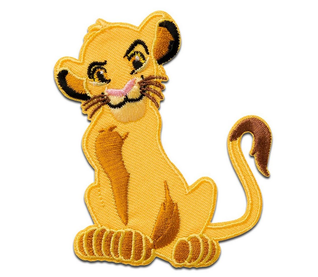 Disney Aufnäher Bügelbild, Aufbügler, Applikationen, Patches, Flicken, zum aufbügeln, Polyester, König Der Löwen Simba Tier - Größe: 7,8 x 6,2 cm Bild 3