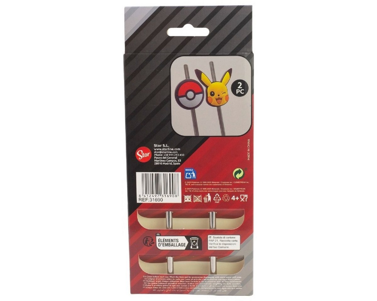POKEMON JUEGO DE CARTAS Trinkhalme Strohhalm Trinkhalm aus Edelstahl 2er Set für Kinder und Erwachsene, (2-tlg) Bild 2