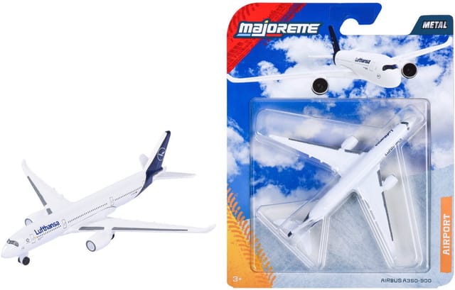 majORETTE Spielzeug-Flugzeug Spielzeugauto Airport Airbus 350 Lufthansa 13 cm 8503001000Q01