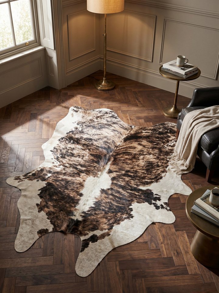 KADIMA DESIGN Teppich GASTEIN Wohnzimmer Schlafzimmer Waschbar Wohnzimmerteppich Leicht, Sonderform, Höhe: 5 mm, 100x135 cm, Esszimmer Webteppich Strapazierfähig Waschbar Bild 5