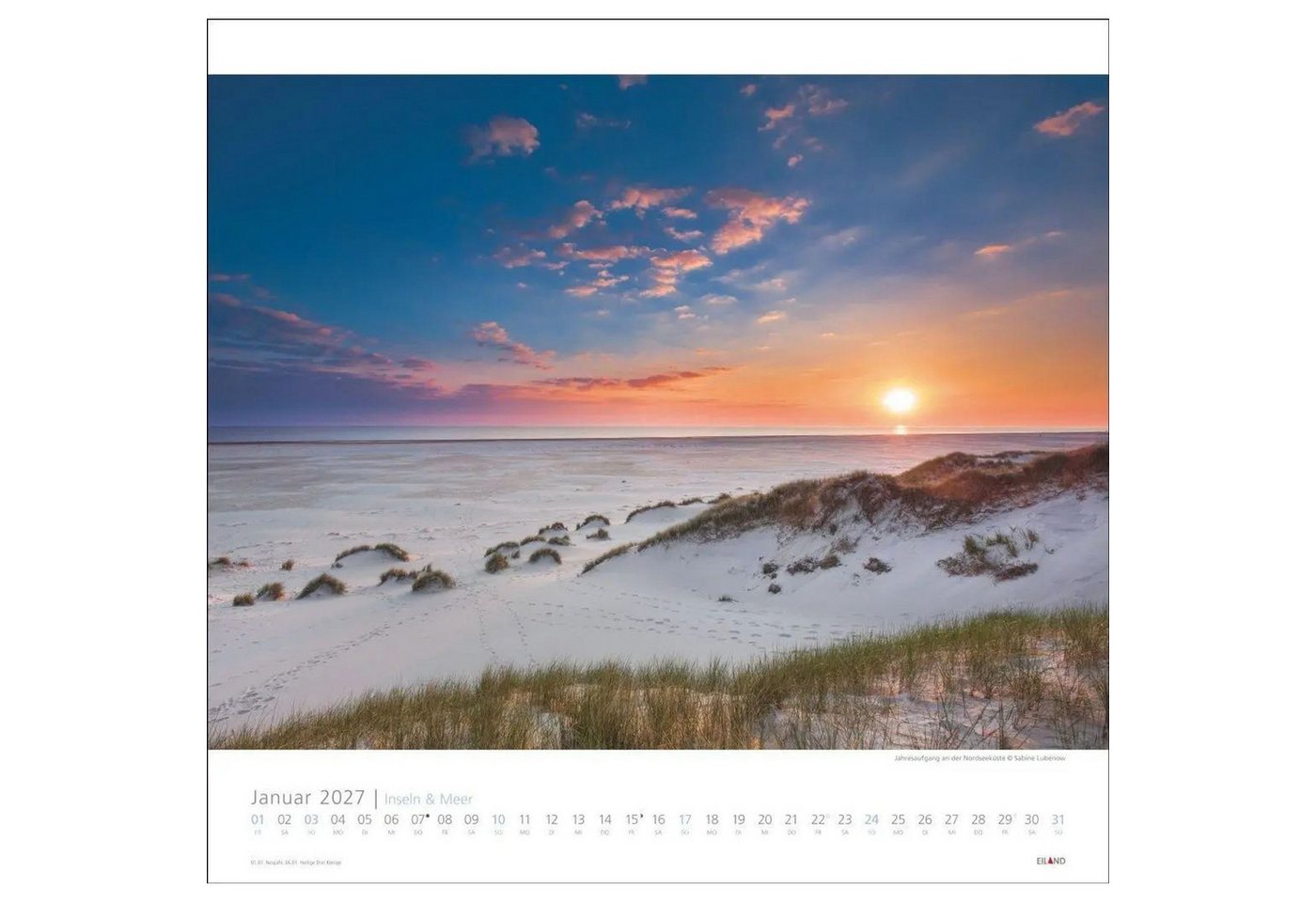 Wandkalender Inseln und Meer Edition Kalender 2027 Bild 2
