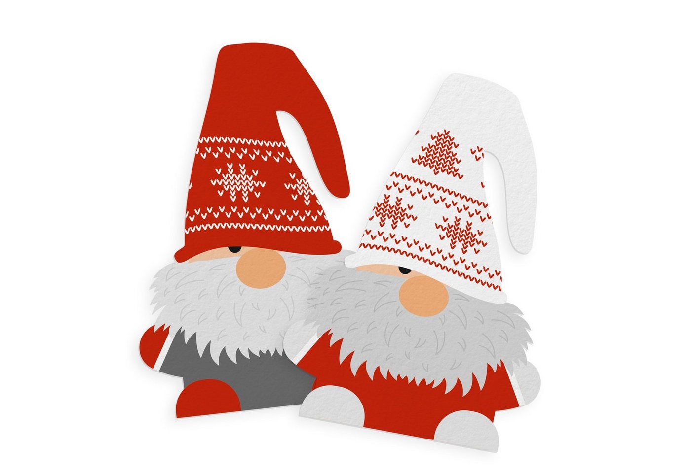 itenga Geschenkpapier Geschenktüten Set Wichtelbande Weihnachten Klammern + Sticker Bild 3