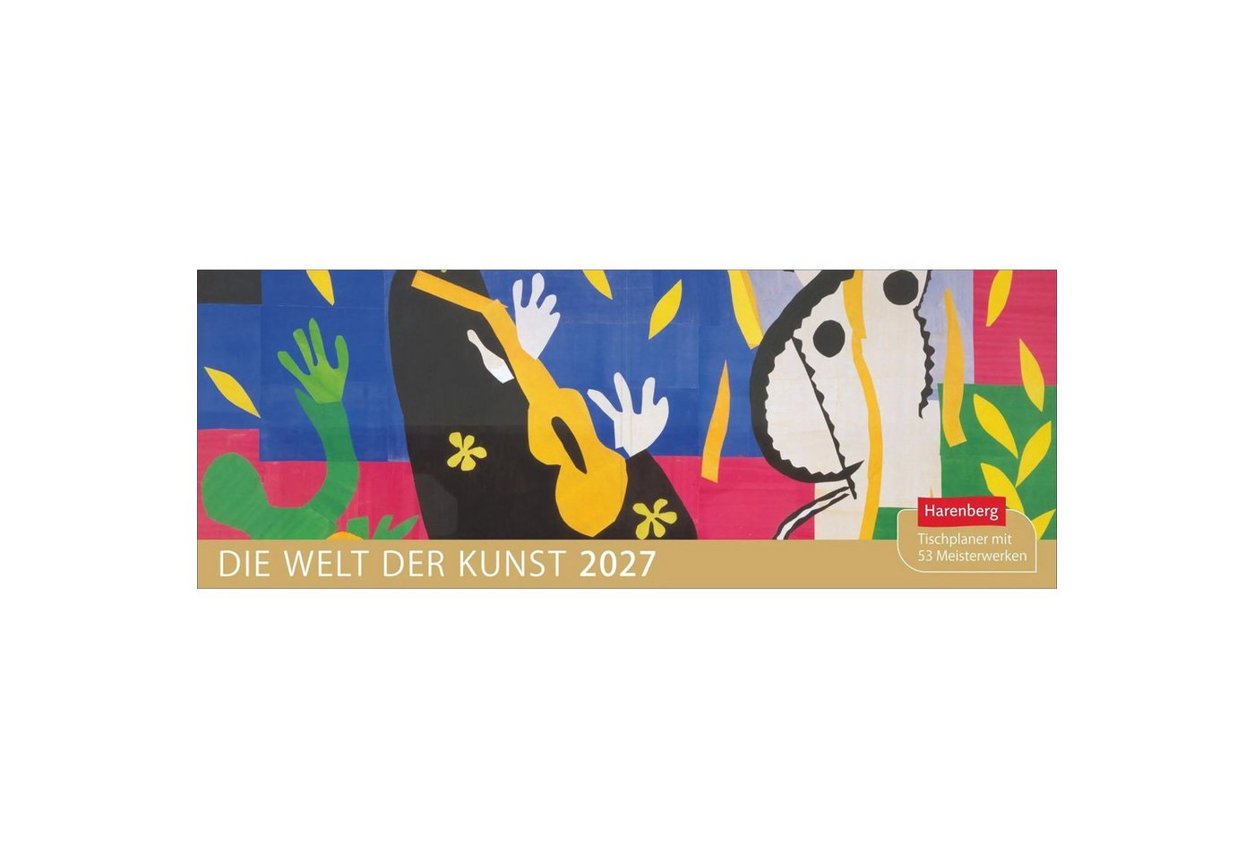 Harenberg Kalender Verlag Kunstkalender Die Welt der Kunst Premium-Tischplaner 2027 - Wochenkalender mit 53...