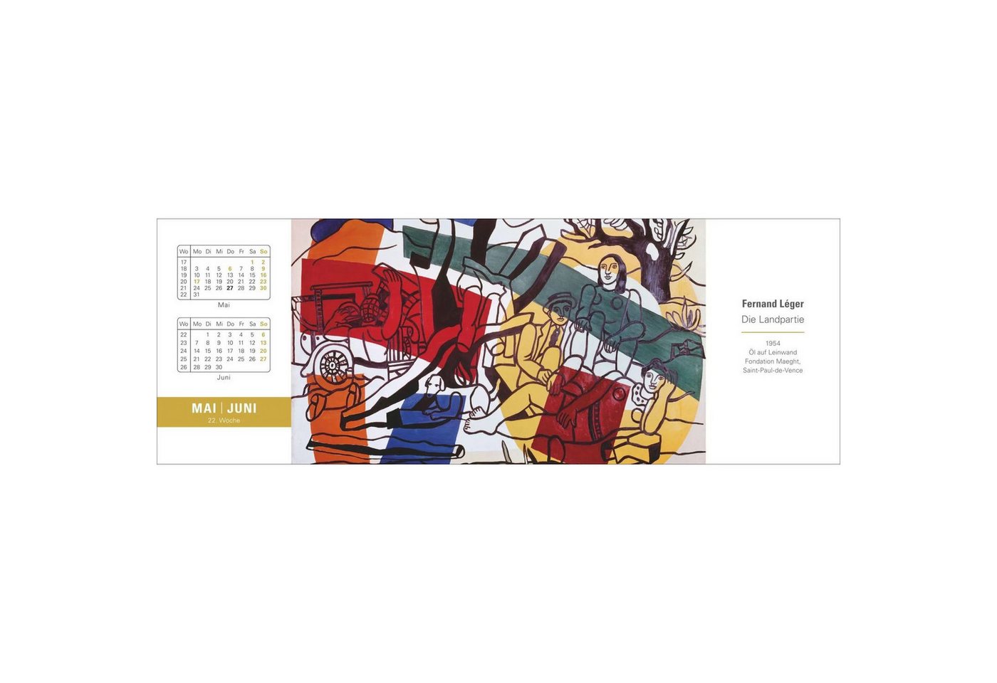 Harenberg Kalender Verlag Kunstkalender Die Welt der Kunst Premium-Tischplaner 2027 - Wochenkalender mit 53... Bild 3