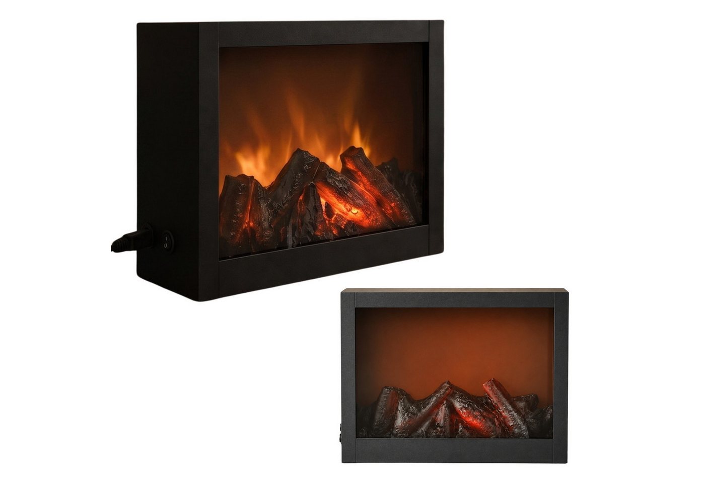 TWILUX Elektrokamin Dekorativer LED-Kamin, aus Metall, 10 x 29 x 23 cm