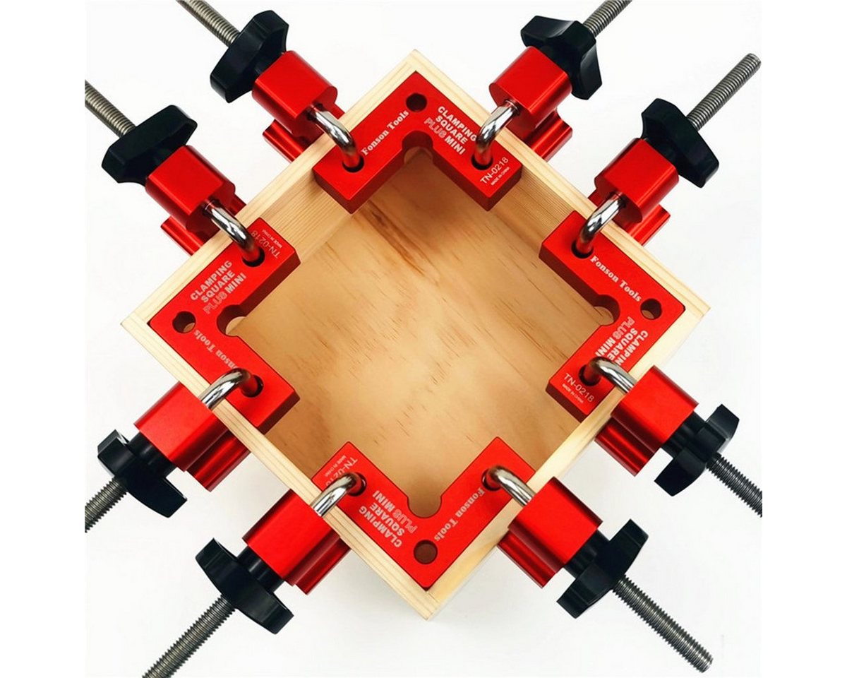 FONSON Klemmen, (4 Set Mini Holzbearbeitung rechtwinklige Positionierungsklemme 90 Grad), Präzisionsklemmwinkel Tischlerwinkel Bild 3