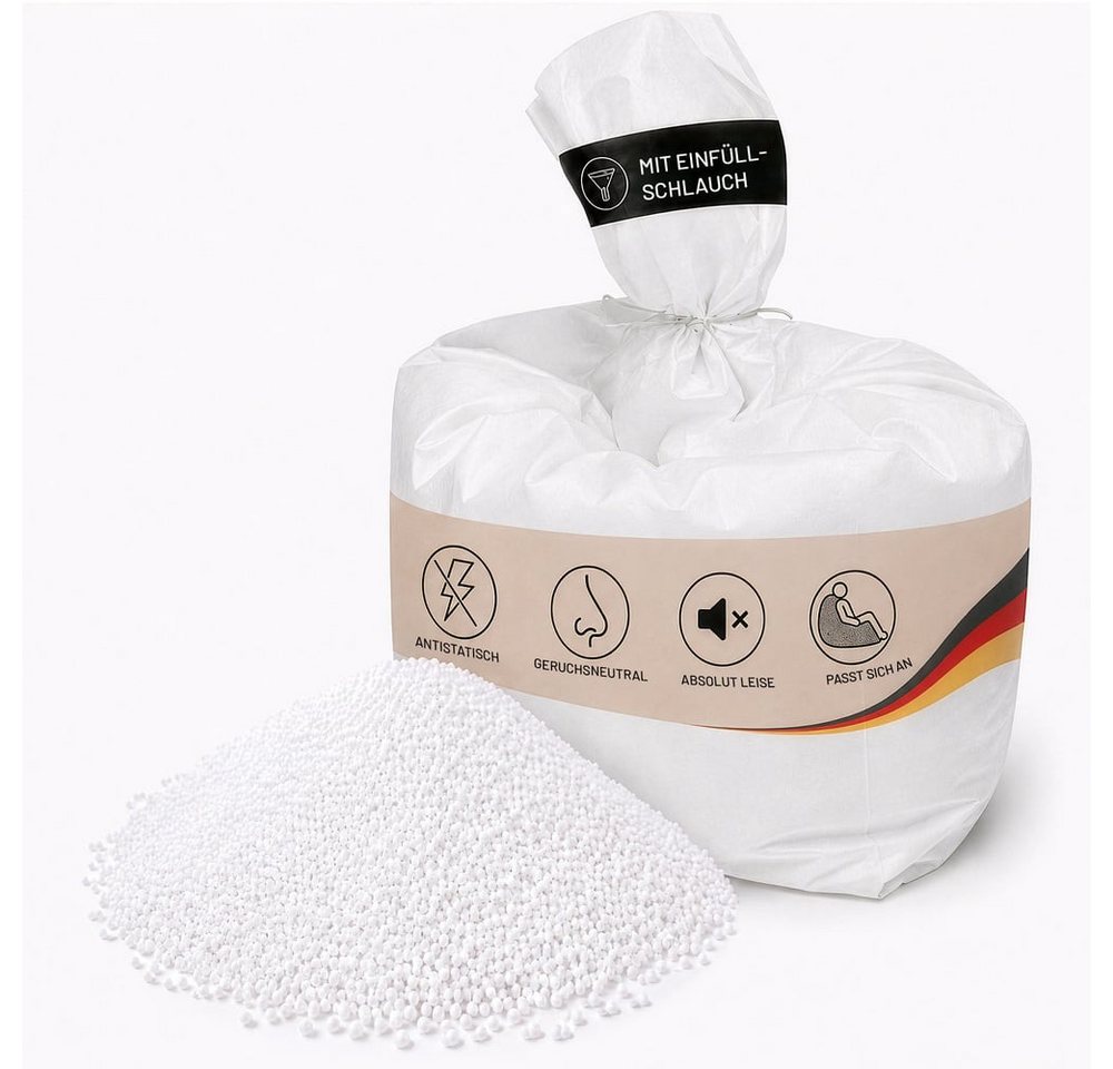 Lumaland EPS-Perlen EPS Perlen Pack, 430L Styroporkugeln, ideal als softe Sitzsack Füllung, anpassungsfähiges Mikroperlen Füllmaterial für Kissen & DIY-Projekte Bild 2