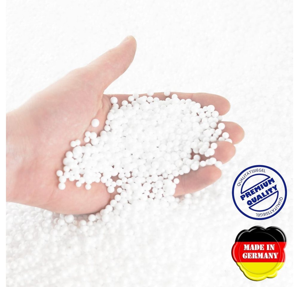 Lumaland EPS-Perlen EPS Perlen Pack, 430L Styroporkugeln, ideal als softe Sitzsack Füllung, anpassungsfähiges Mikroperlen Füllmaterial für Kissen & DIY-Projekte Bild 3