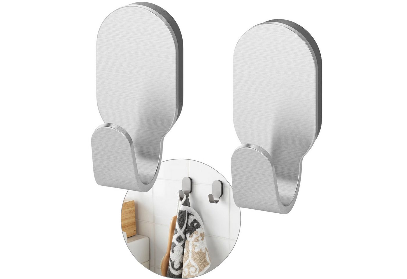 IKEA Handtuchhaken BROGRUND Wandhaken aus Edelstahl 2 Stück IKEA Bild 3