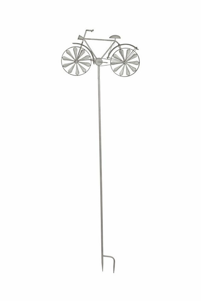 sesua Gartenstecker Metall Gartenstab Fahrrad 160 cm Gartenstecker Windrad Gartendeko