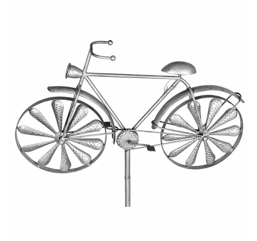 sesua Gartenstecker Metall Gartenstab Fahrrad 160 cm Gartenstecker Windrad Gartendeko Bild 2