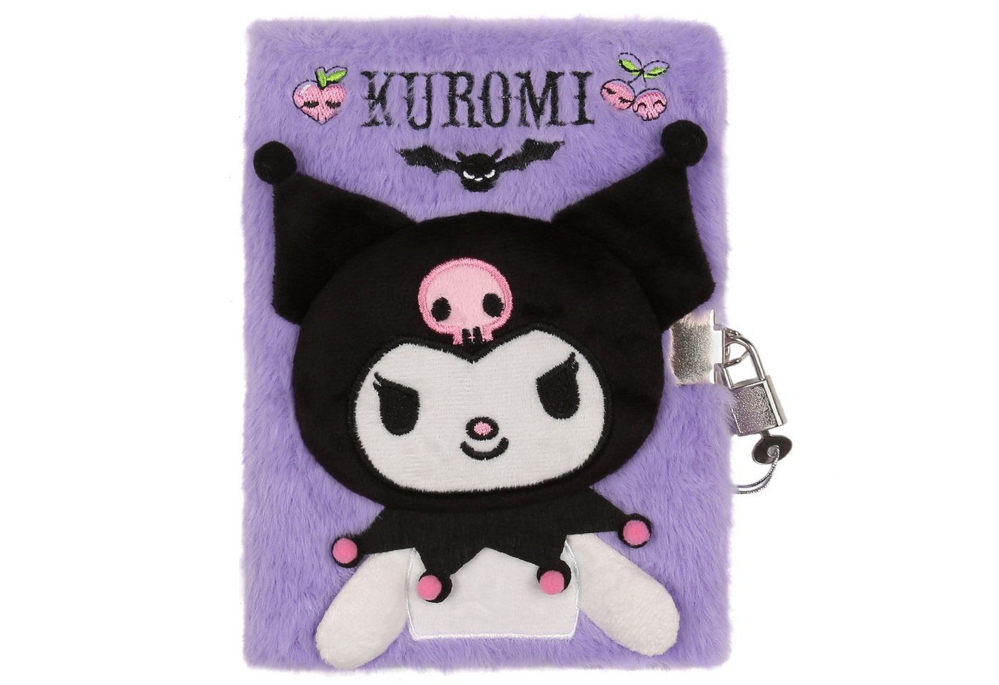Sarcia.eu Notizbuch KUROMI Plüsch-Notizbuch A5 für Mädchen, liniertes Tagebuch Bild 4