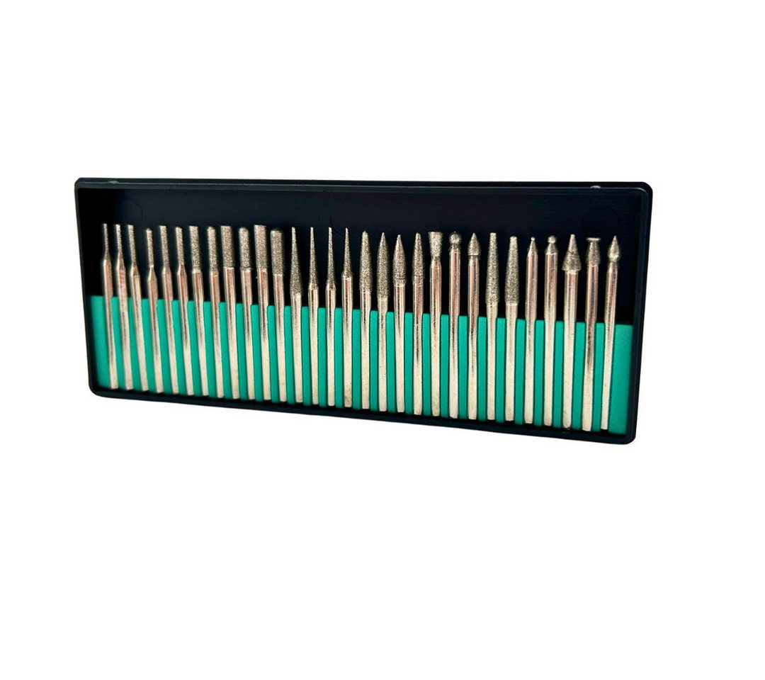 RACEL Schleifstift 30tlg Diamant Schleifstifte Fräser Set Dremel Glas Keramik Stahl, Set, 30-St., Set, 30-teilig, diamantbeschichtet Bild 2